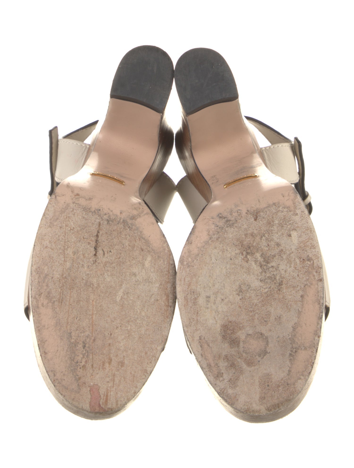 Gucci Interlocking G Logo Leather Sandals